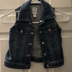 Little Girls Denim Vest Size 5