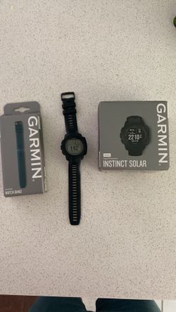 Garmin Instinct Solar GPS Watch + Extra Band