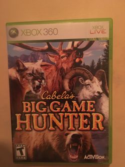 Xbox 360 cabelas big game hunter