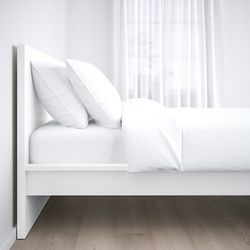 MALM Bed frame, white/Luröy, Queen $349.00 At IKEA Small Damage On The Back Of The Headboard See Photos Please