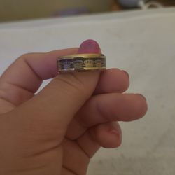 Black And Gold Men's Wedding Ring