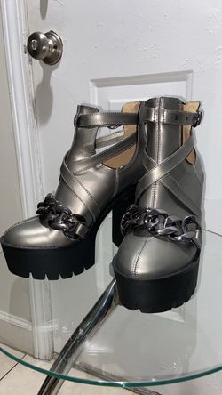 Silver Shoes Republic LA Women's Platform Boots