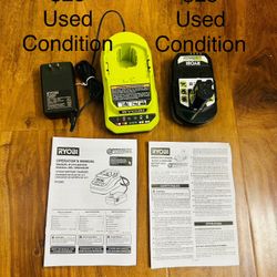 RYOBI Model PCG002 Lithium-Ion Charger And Model PBP003 2.0 Ah HIGH PERFORMANCE Battery $50/both