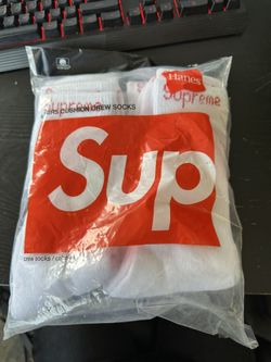 Supreme Socks White