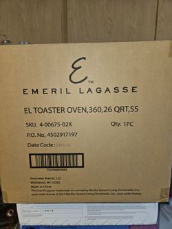 Emeril lagasse extra large toster oven.