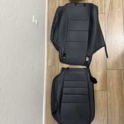 Car Seat Covers Full Set for Honda CR-V 2023 2024 2025 2026 CRV LX;EX;EX-L;Sport;Touring;Special Edition & Hybrid Model - Leather (Black)