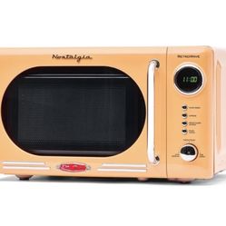 orange retro microwave 