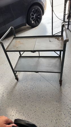 Folding two tier table