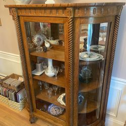 62x52x16” Oak China Cabinet - Compare @$2000