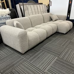 New Sectional Beige Financing Available $54 Down payment 