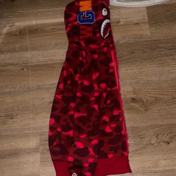 red bape hoodie