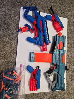 Nerf Gun Blaster Lot with Darts