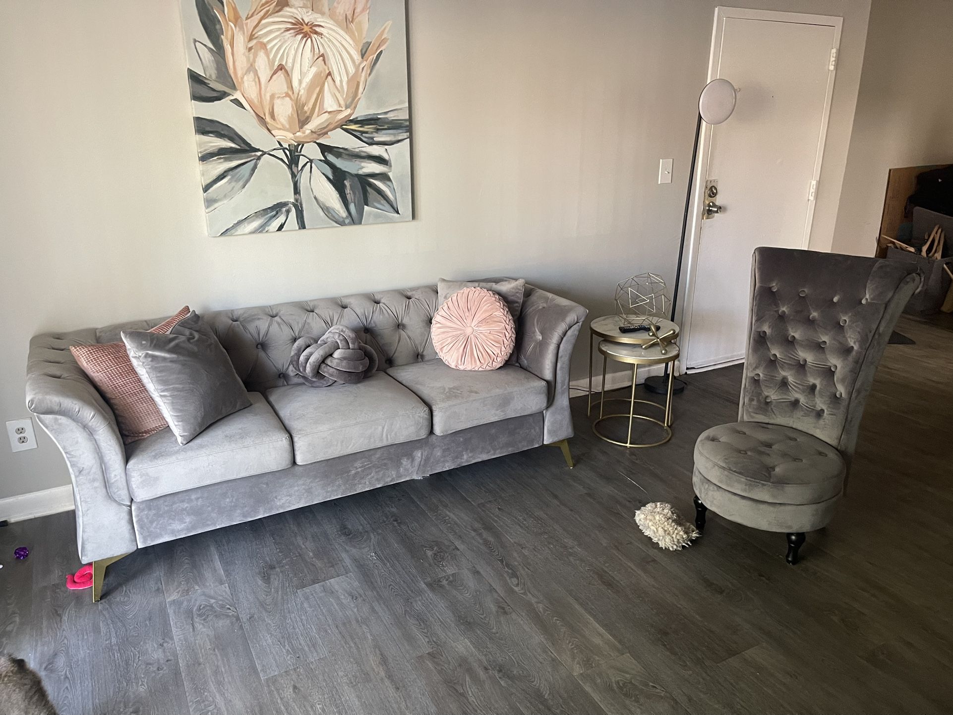 Grey Couch And Chair