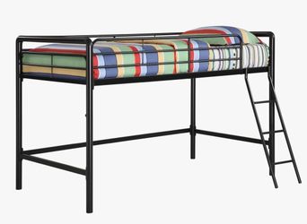 Twin size loft bed metal frame