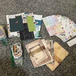 FREE used scrapbooking stuff! stickers, paper, and more. 