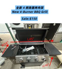 📣 BRAND NEW 4-Burner Outdoor Gas Grill – ONLY $150! 🍔🔥
