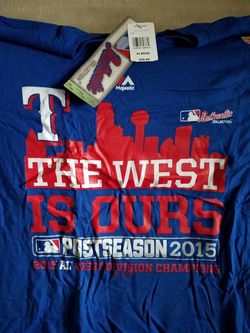 2015 Texas Rangers Post Season T-shirt The West is Ours