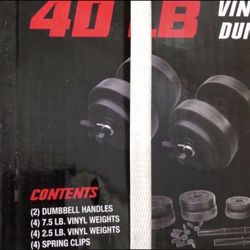 40lb Adjustable Dumbbells 