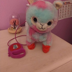 KID Connection Llama Walking Pet W/ Sound  Pink Purple Remote Control Leash Toy