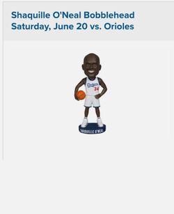 Shaq bobblehead night dodgers bobblehead