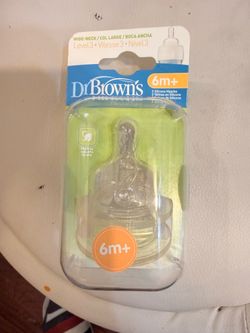 Dr. Brown's Wide-Neck Level 3 Silicone Nipples 2-Pack