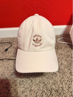 Adidas Originals Beige Strapback Dad Hat Trefoil Logo Adjustable Cap Unisex