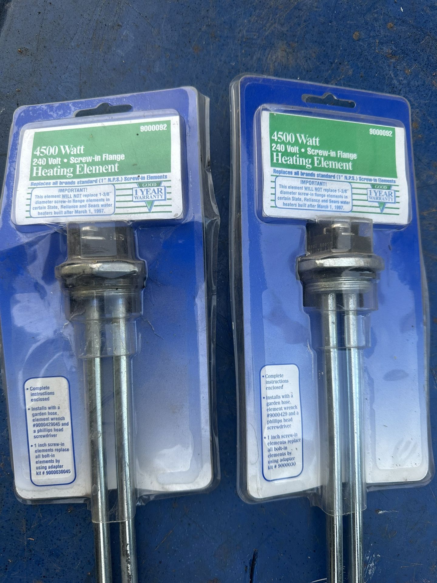 Water heater elements
