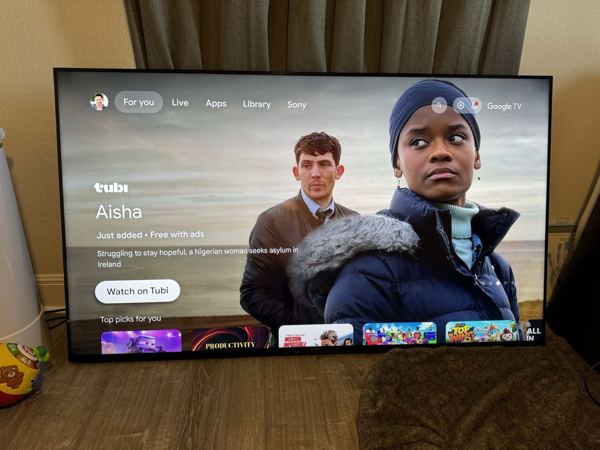 Sony 65” TV (KD-65X80K) – Great Condition