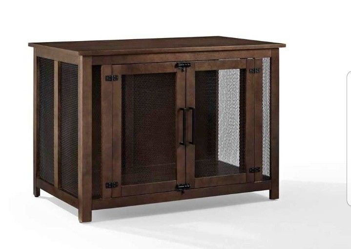 Crosley Furniture Pet Crate, Brown