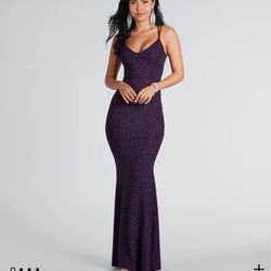 Long Plum Purple Dress