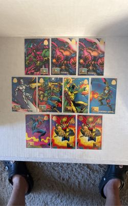 1994 Fleer Marvel Universe Blood And Thunder/ The Fall Of The Hammer Lot Of 10 Cards