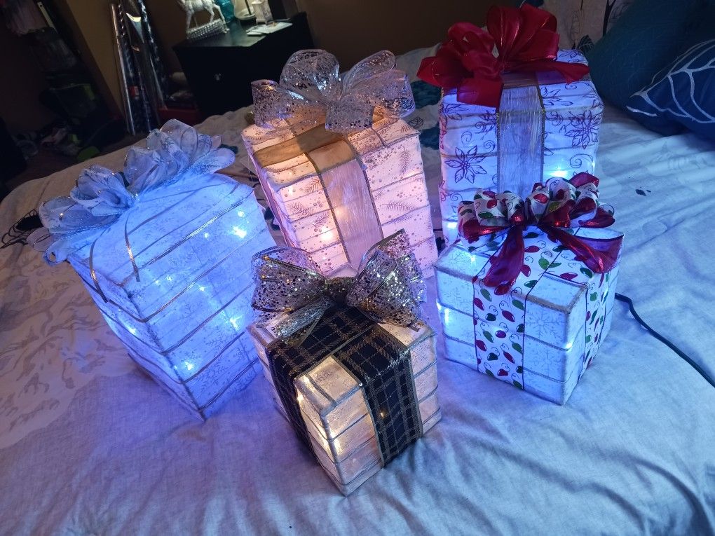 Decoration Gift Box With Lights