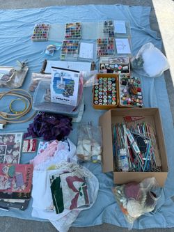 Sewing Materials cross stitch, needle point, embroidery, knitting and quilting