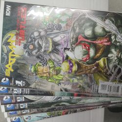 Batman/Ninja Turtles Team Up 1,2, & 3.