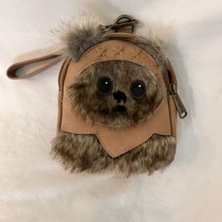 Disney Loungefly Star Wars Ewok Wristlet Furry Belt Bag