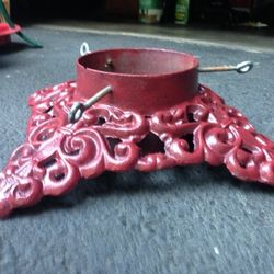 Heavy Vintage Cast Iron Xmas Tree Stand 