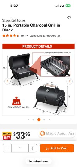 Portable barbecue