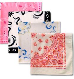 The Peacock Crew Designer Bandanas Packs 22x22 Inch – Cotton Handkerchiefs – Variety Set for Men & Women