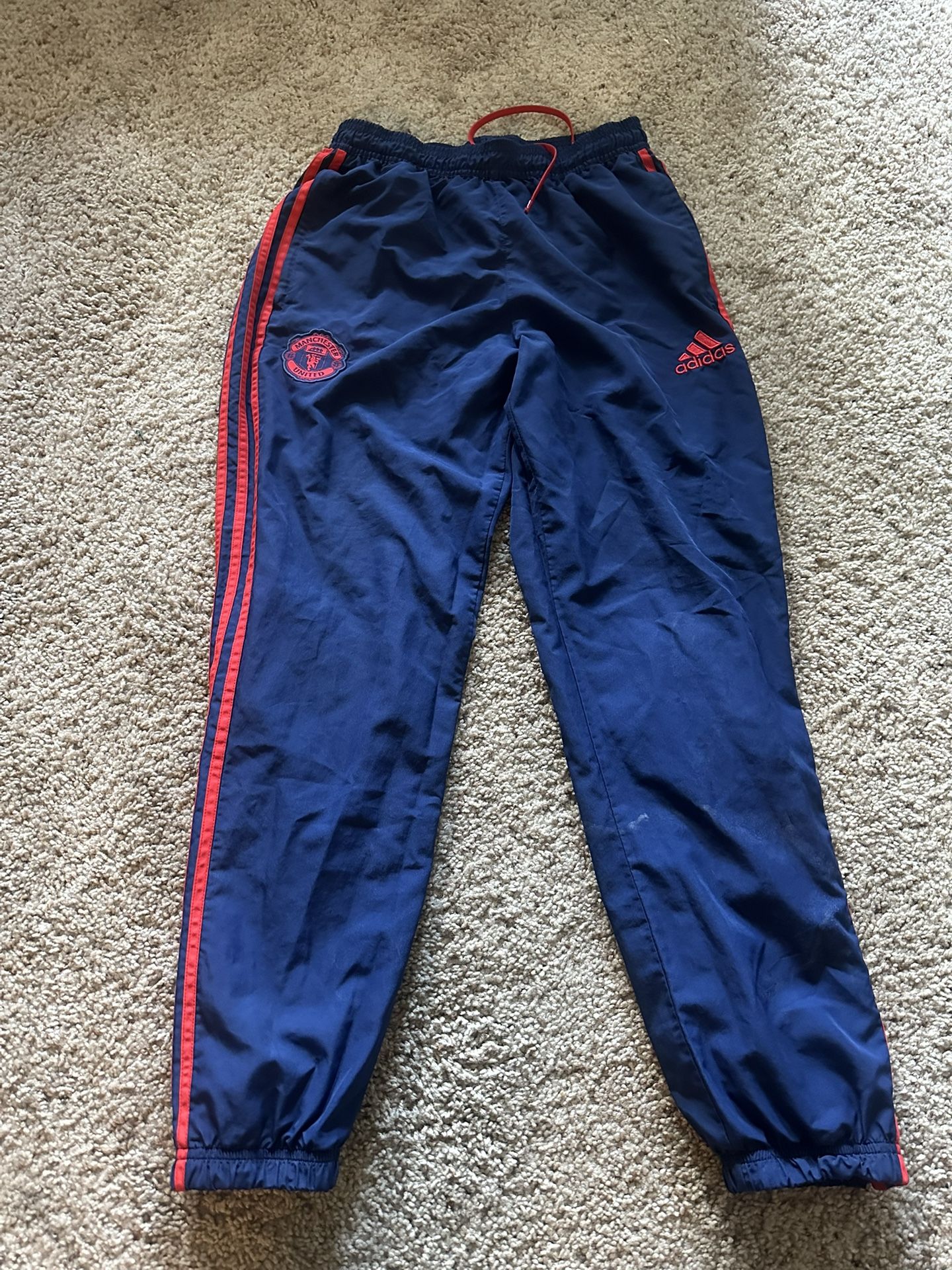 Adidas Manchester Utd Presentation Pants Man Utd Bottoms Blue Red