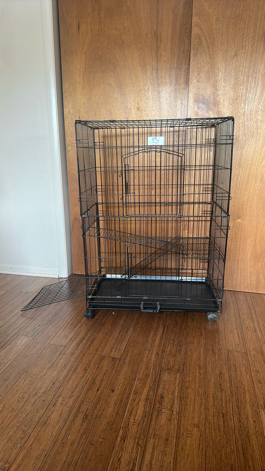 Dog/ Cat Cage Homey Pet Station Color Black