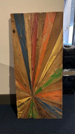 Rustic reclaimed wood art