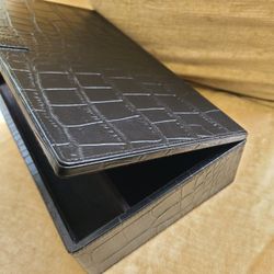 Drexel Heritage Leather man Jewelry Watch Butler Valet Box vintage adult toy