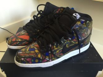 Nike sb high "concepts collab" stained glass sz12