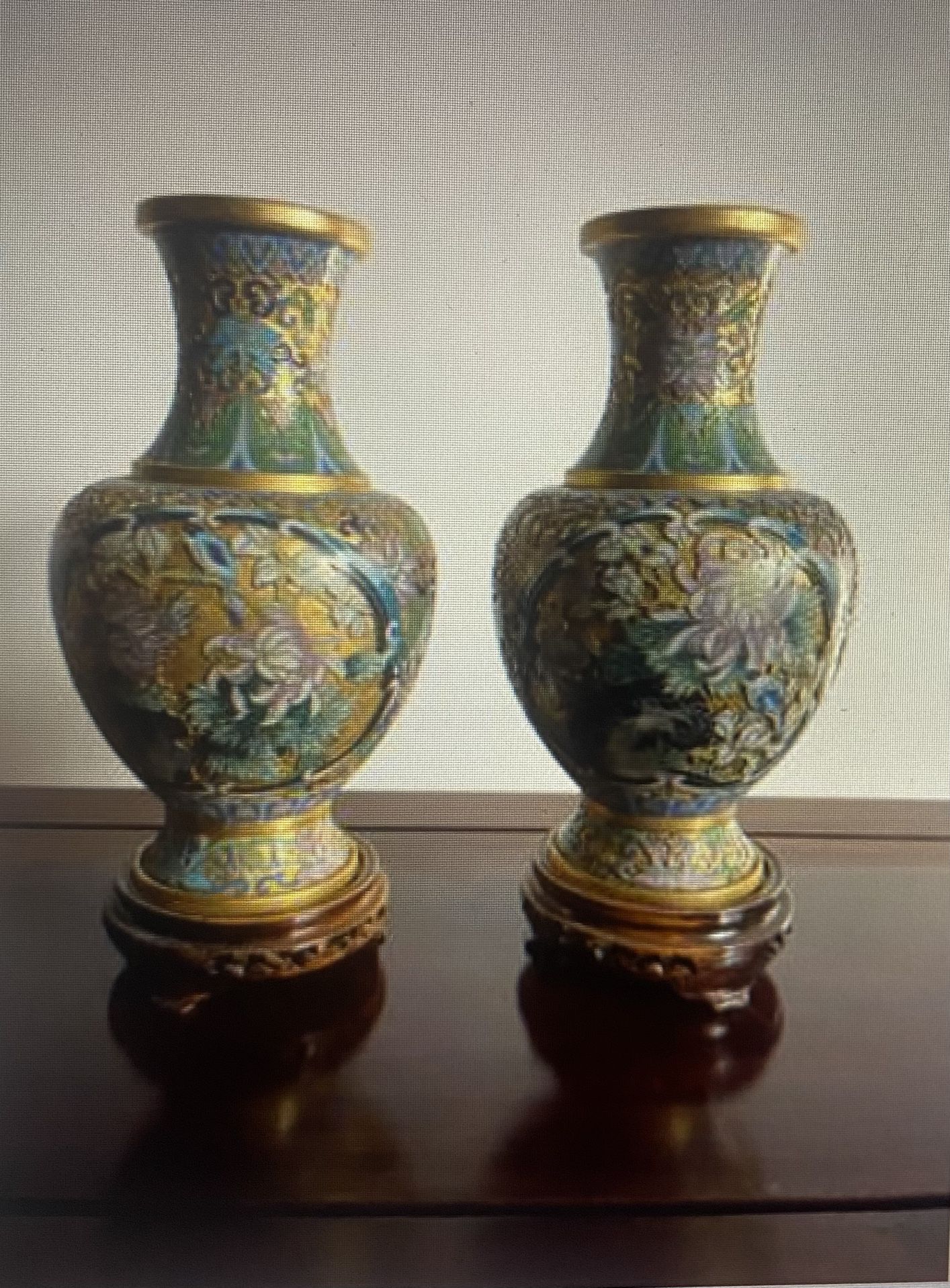 Cloisonne’ Vases 