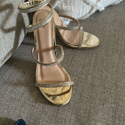 Gold heels