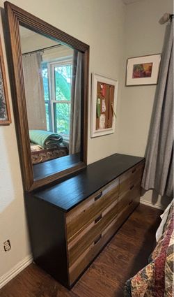 Six Drawer dresser with mirror