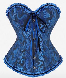 Womens Blue corset top