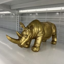 Handmade Rhino Statue