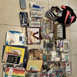 Assorted Paints and Art Supplies Mixed Lot Jackpot!