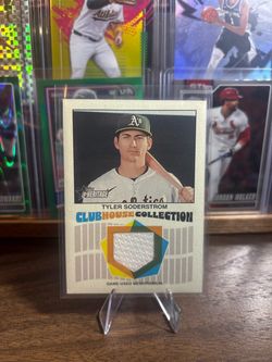Tyler Soderstrom Topps Heritage Clubhouse Collection Relic Card